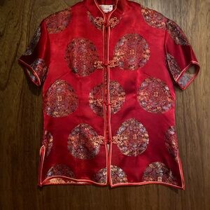 Red Satin Chinese Jacket